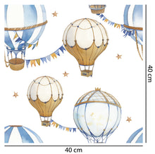 Load image into Gallery viewer, Vintage Hot Air Balloon Wallpaper
