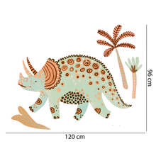 Load image into Gallery viewer, Dinosaur Tri Green Wall Decal
