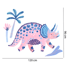 Load image into Gallery viewer, Dinosaur Tri PinkWall Decal
