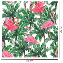 Load image into Gallery viewer, Tropical Pink Flamingo Wallpaper
