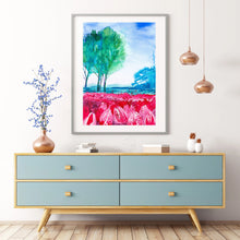 Load image into Gallery viewer, Tulip Grove Watercolour Wall Art

