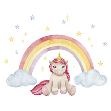 Load image into Gallery viewer, Unicorn Dreaming Wall Decal Set

