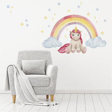 Load image into Gallery viewer, Unicorn Dreaming Wall Decal Set

