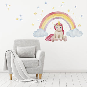Unicorn Dreaming Wall Decal Set