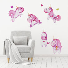 Load image into Gallery viewer, Unicorn Fun Wall Decal Set
