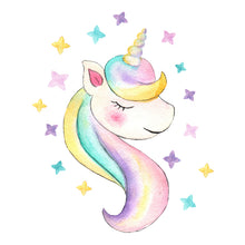 Load image into Gallery viewer, Unicorn Rock Star Wall Decal Set
