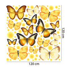 Load image into Gallery viewer, Yellow Butterfly Wall Decal Set
