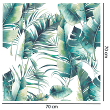 Load image into Gallery viewer, Blue Banana Leaf Wallpaper
