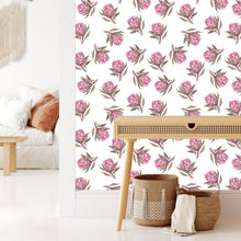 Load image into Gallery viewer, Delicate Floral Protea Wallpaper
