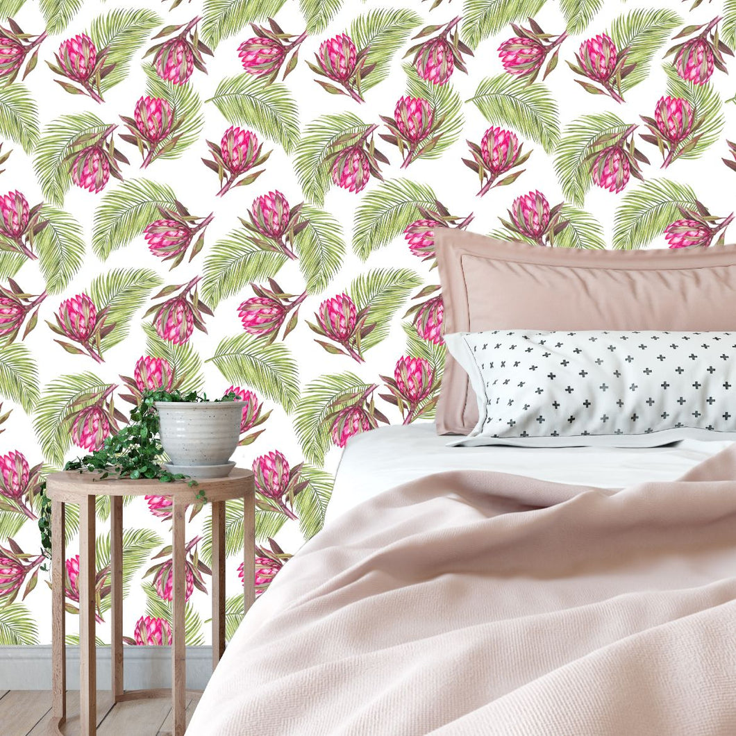 Tropical Protea Wallpaper