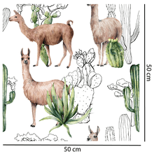 Load image into Gallery viewer, Prickly Desert Llama Wallpaper
