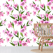Load image into Gallery viewer, Pretty Pink Orchid Wallpaper
